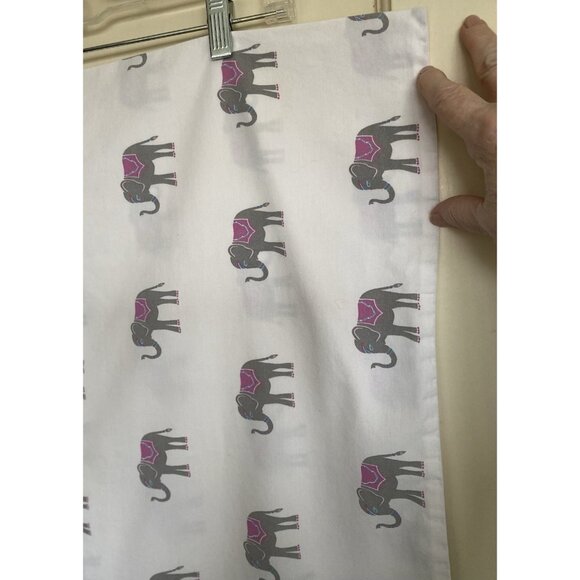 Martha Stewart TRUNK SHOW Whim Elephant Print Cotton Single Standard Pillowcase - Picture 3 of 7
